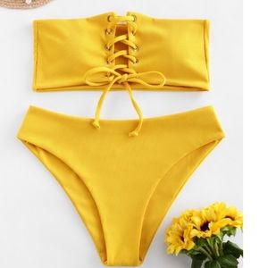 Zaful Yellow Suit